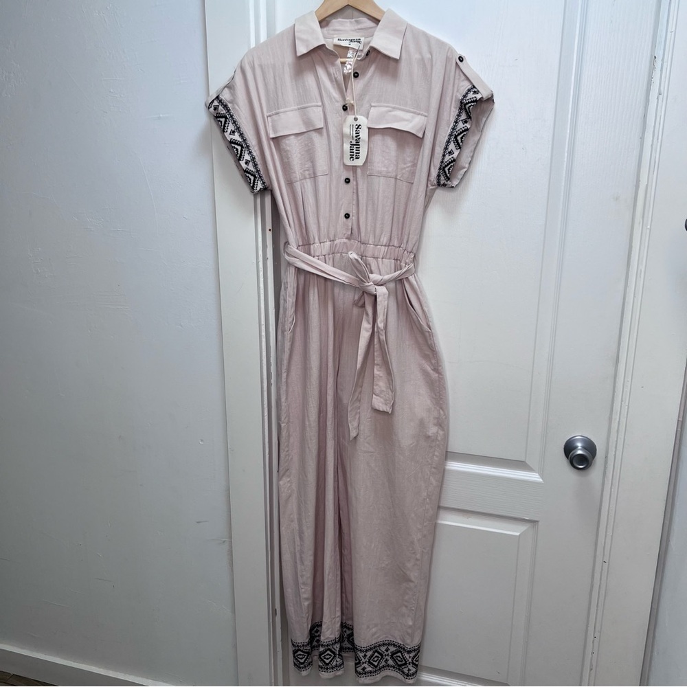 Savanna Jane Pants & Jumpsuits | Jumpsuit w/ Embroidered Detailing NWT